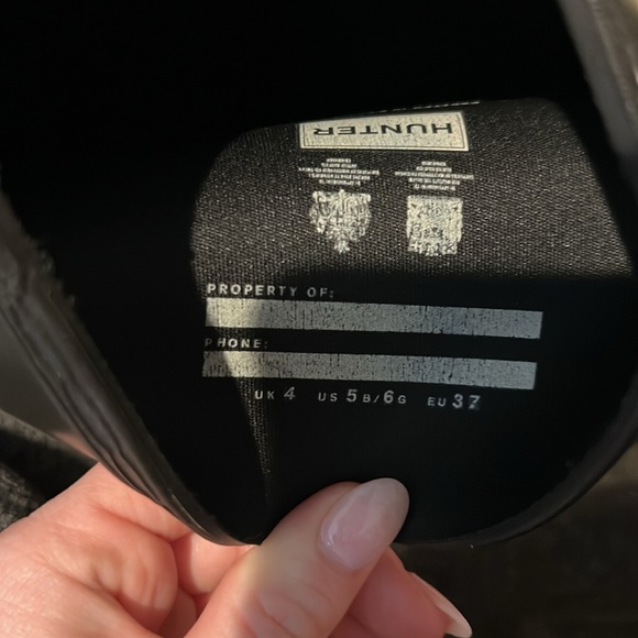 Black hunter boots. Size US 5B/6G - Picture 4 of 4